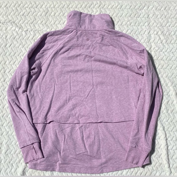 NWOT Lululemon Find Your Unwind Pullover Heathered Pink Taupe size 12 - Picture 12 of 14